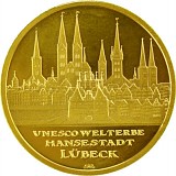 100 Euro allemand 1/2oz d'or fin - 2007 Lübeck