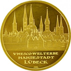 100 Euro allemand 1/2oz d'or fin - 2007 Lübeck
