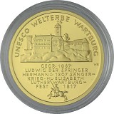 100 Euro allemand 1/2oz d'or fin - 2011 Wartburg