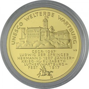 100 Euro allemand 1/2oz d'or fin - 2011 Wartburg