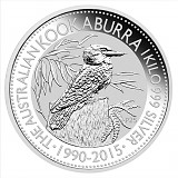 Kookaburra 1kg d'argent fin - 2015