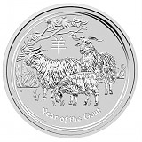 Lunar II Chèvre 10oz d'argent - 2015