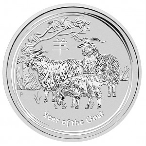 Lunar II Chèvre 10oz d'argent - 2015