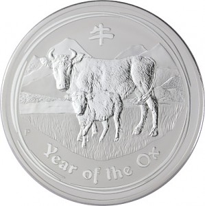 Lunar II Boeuf 1kg d'argent fin - 2009