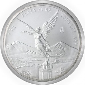 Libertad mexicain 1kg d'argent fin 2008 Libertad mexicain 1kg d'argent fin 2008