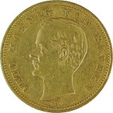 20 Mark Empire allemand Otto von Bayern 7,16g d'or fin