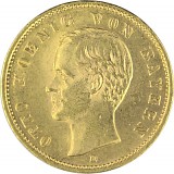 20 Mark Empire allemand Otto von Bayern 7,16g d'or fin (1895 - 1913)