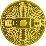 100 Euro allemand 1/2oz d'or fin - 2005 Coupe du Monde de Football