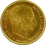 20 Couronnes Danoises - Christian X 8,06g d'or fin