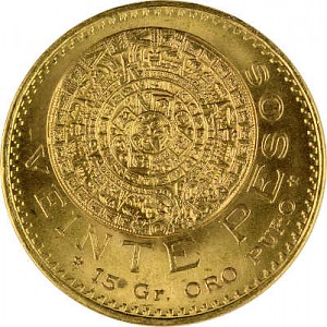 20 Pesos mexicains 14,99g d'or fin