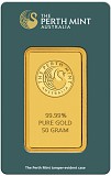 Lingot 50g d'or fin - Perth Mint