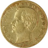 10 Mark allemand Otto Roi de la Bavière 3,58g d'or fin