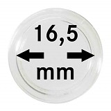 Capsules pour monnaies 16,5mm, 1 pièce