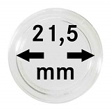Capsules pour monnaies 21,5mm, 1 pièce