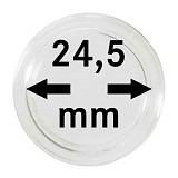 Capsules pour monnaies 24,5mm, 1 pièce