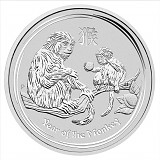 Lunar II Singe 5oz d'argent fin - 2016