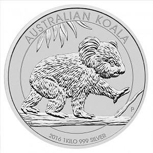 Koala 1kg d'argent fin - 2016