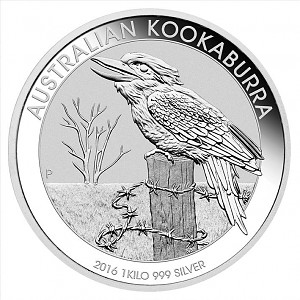 Kookaburra 1kg d'argent fin - 2016