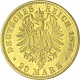 20 Mark allemand Louis II Roi de Bavière 7,16g d'or fin (1874 - 1878) 20 Mark allemand Louis II Roi de Bavière 7,16g d'or fin (1874 - 1878)