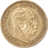 20 Mark allemand Wilhelm I de Prusse 7,16g d'or fin